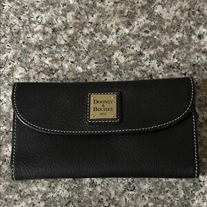 Dooney & Bourke Black Leather Clutch